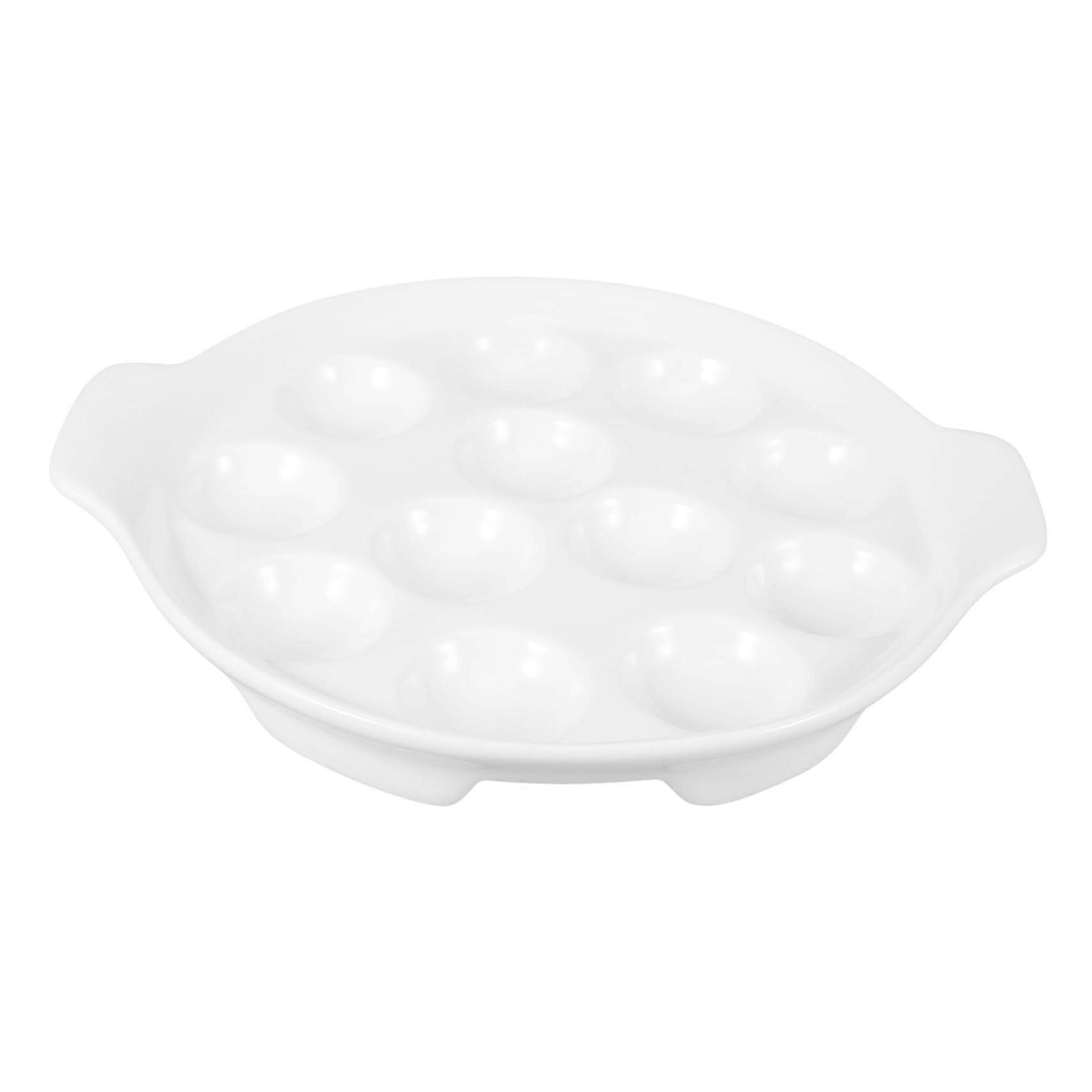 Ceramic Escargot Plate Snail Baking Dish for Oven and Serving Easy Clean Rust Resistant