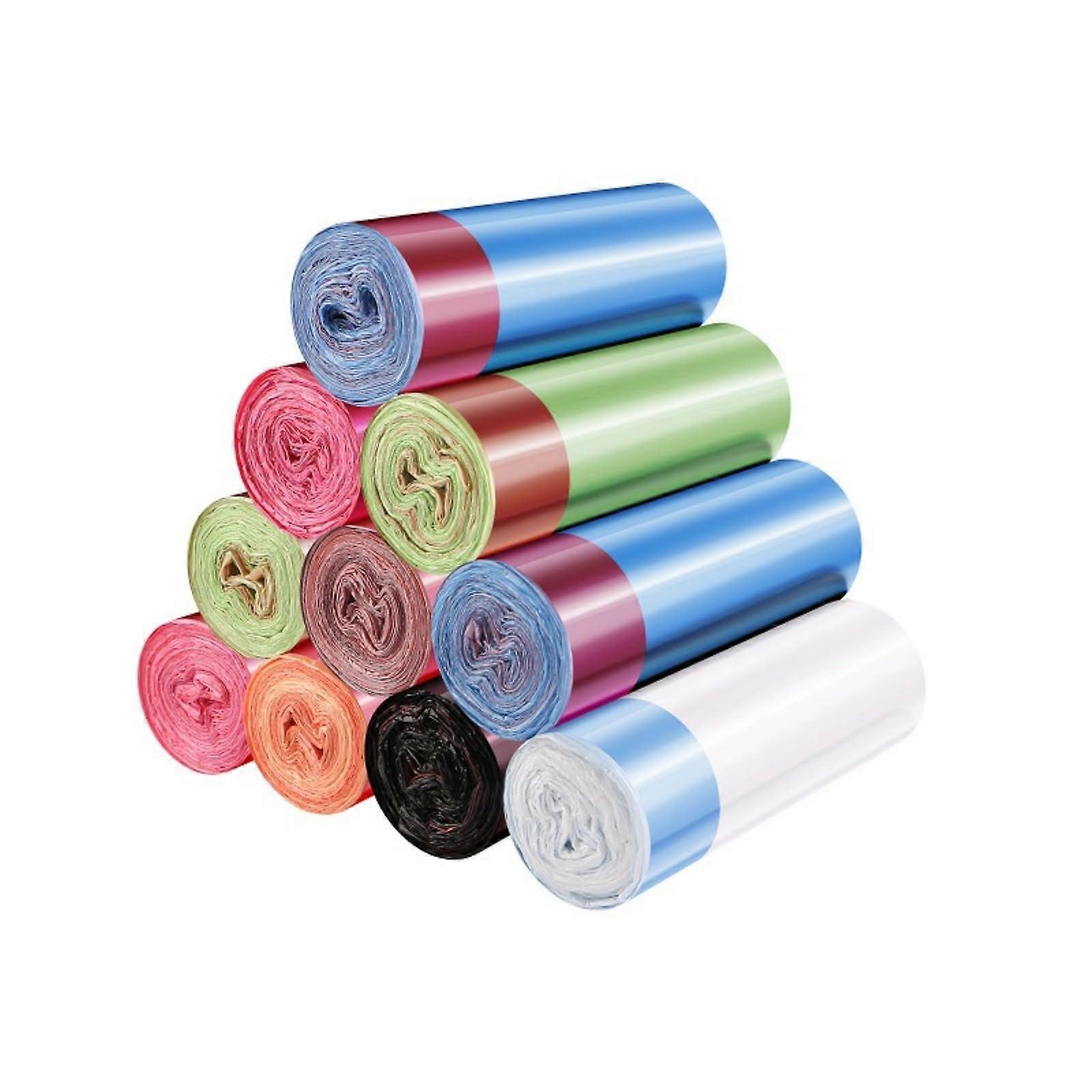 Black Drawstring Trash Bags 100 Count Heavy Duty LeakProof Kitchen Garbage Bags