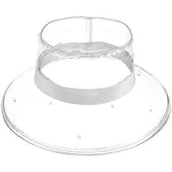 1Pc White Waterproof Transparent Fisherman Bucket Hat Personalized Creative Headwear