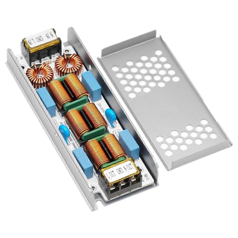 10A EMI Filter 4-Stage Electromagnetic Interference Common Power EMC Audio Amplifier Pur