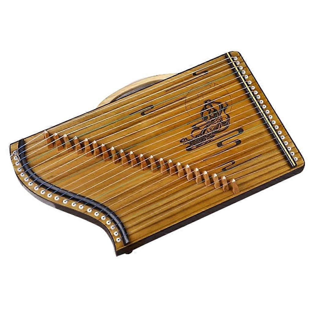 Mini Guzheng 21 Strings with Backpack, Compact Travel Size Guzheng for Beginners and Practice