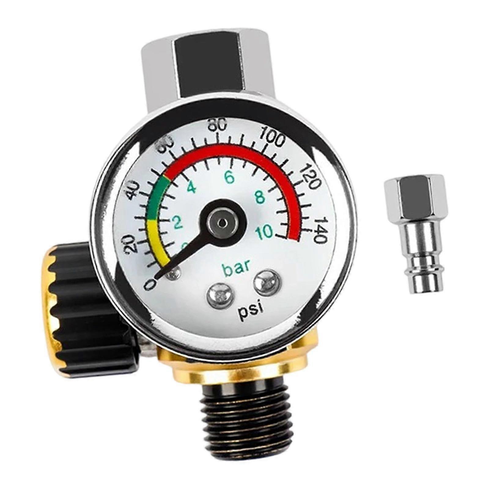 Air Compressor Regulator with Gauge for Spray Painting Accurate Pressure Control Quick Install