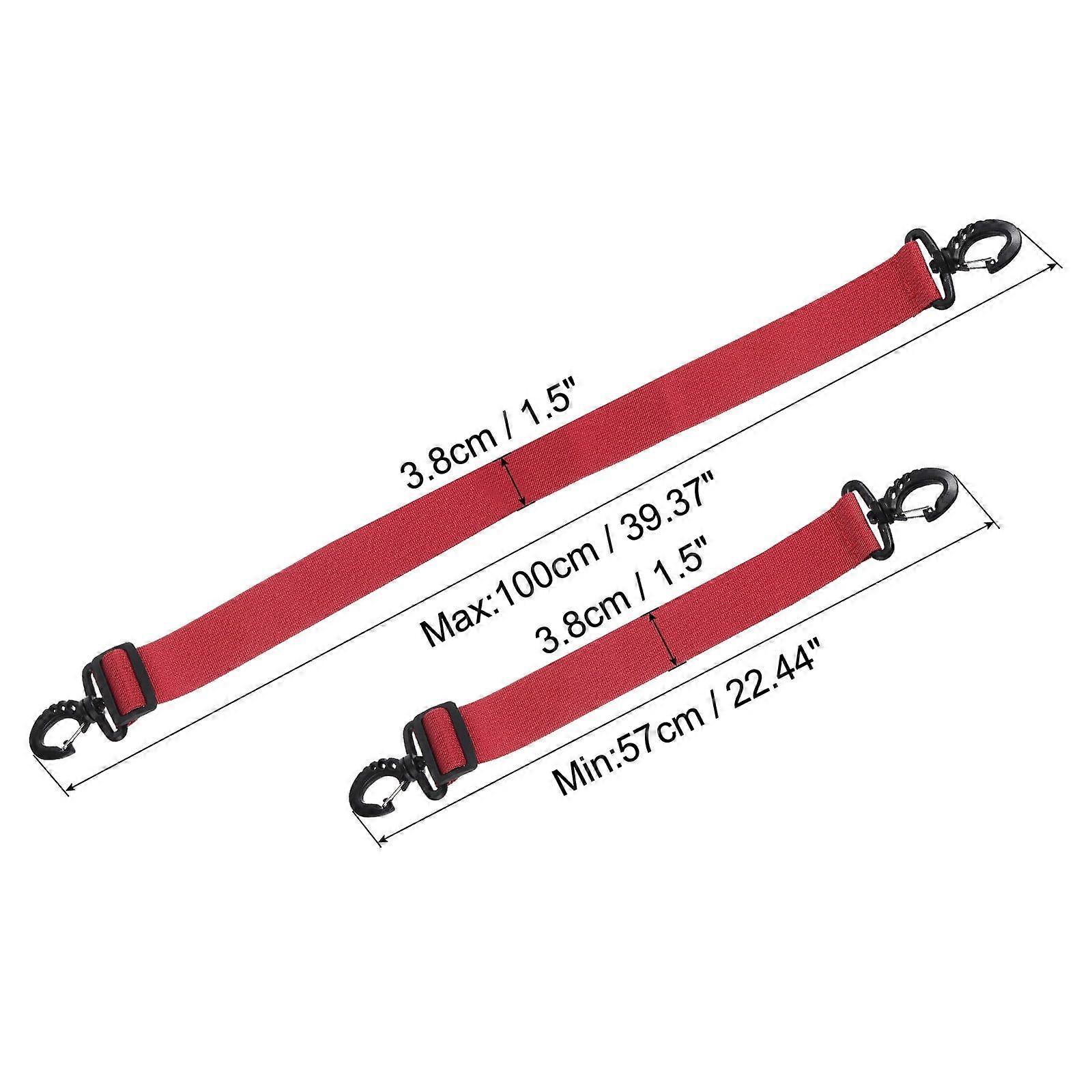 100cmx3.8cm Ski Carrier Strap, 4 Pack Snowboard Boot Carrying Strap Red