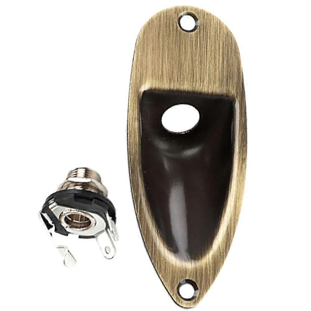 Guitar Input Jack Boat Style Jack Plate Guitar Pickup Output Input Jack Plug Socket Plate