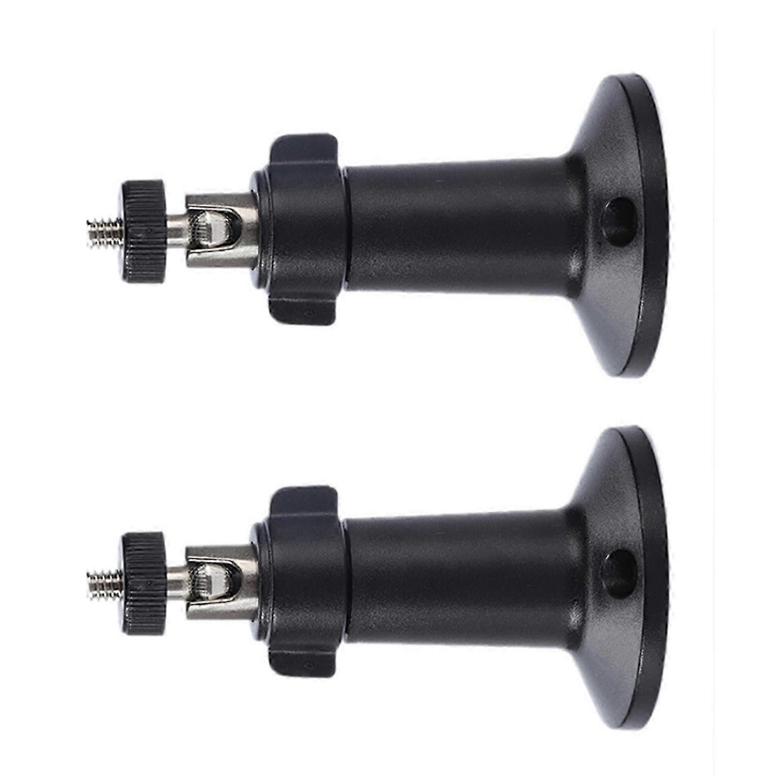 Flexible Security Camera Mounting Bracket 6mm Screw Universal Swivels Base For Wall Ceiling Desk Installations White