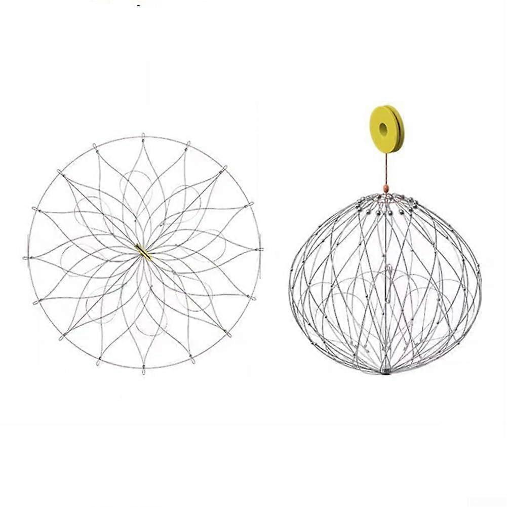 Automatic Folding Crab Trap Net with Strength Steel Mesh for Efficient Shrimp and Crab Catching