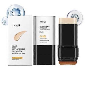 Base em Bastão Hidratante Ivory 20g - Leve, Hidratante, Iluminadora, Portátil, Acabamento Matte, Translúcida, Adequada para Pele Oleosa e Seca