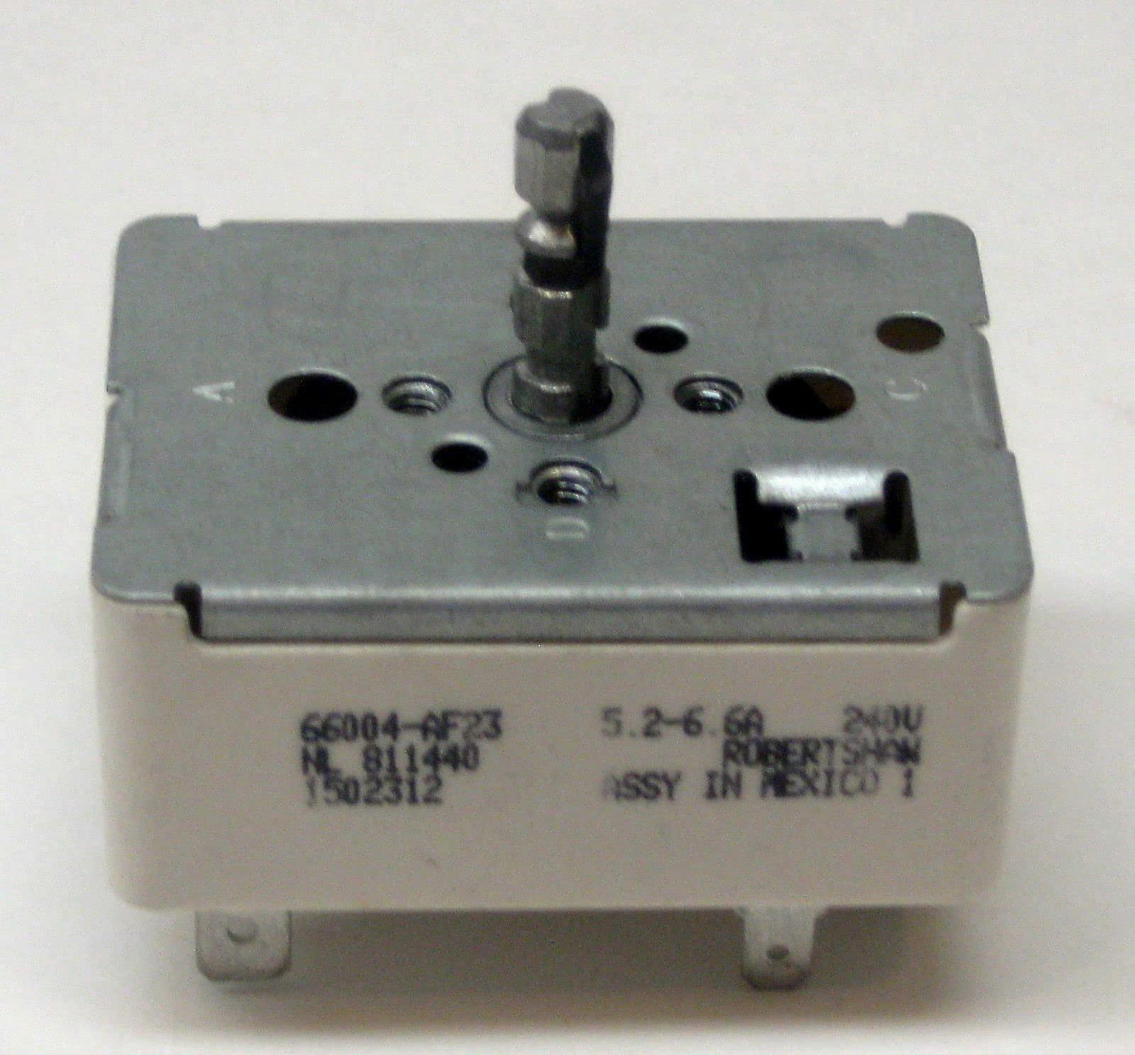 Range Infinite Switch 66004AF23 3149404 Replacement with Smooth Heat Control and Easy Installation for Whirlpool