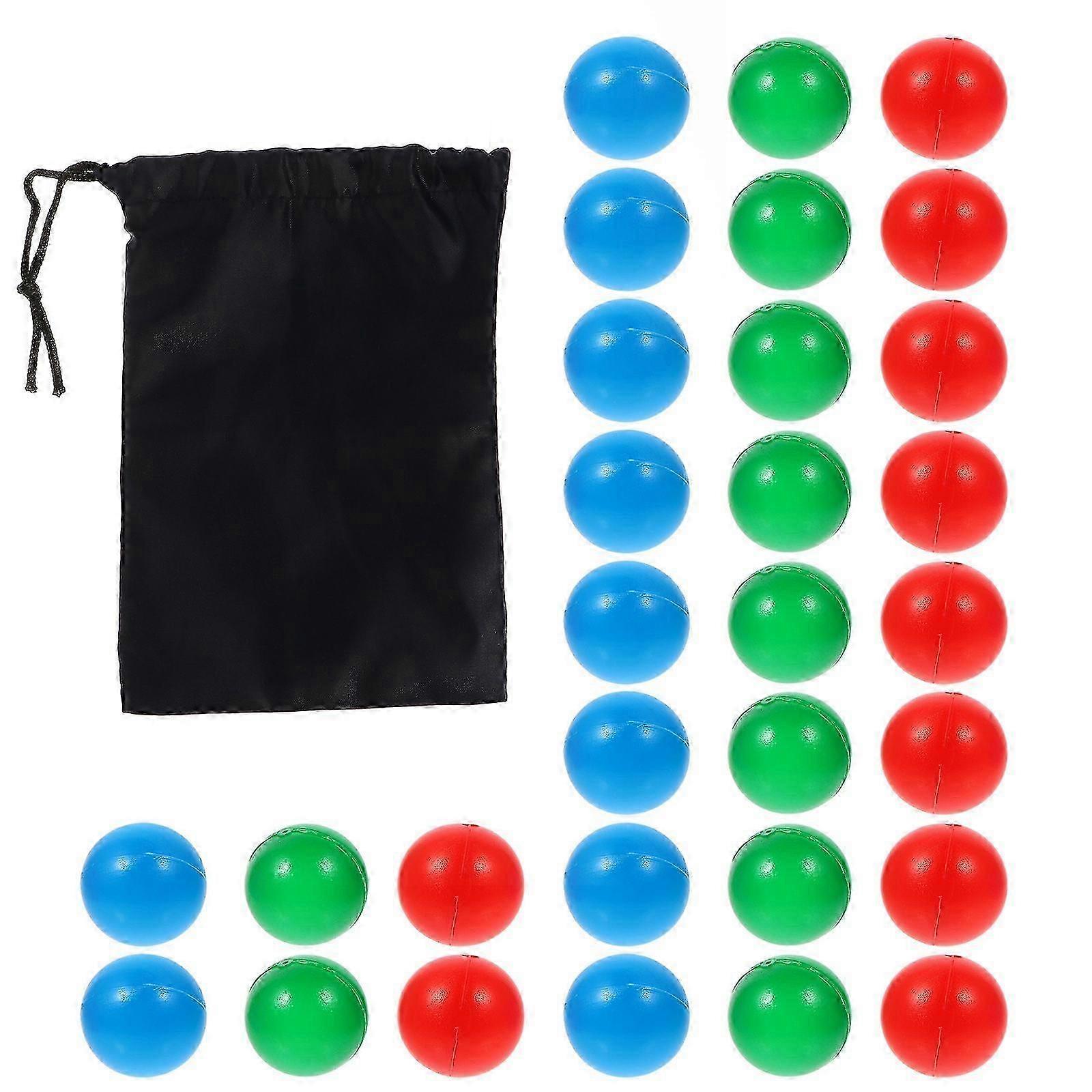30pcs 15mm Colorful Plastic Balls, Thickened Teaching Toy for Probability