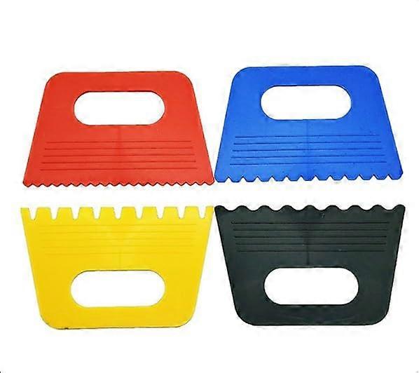 Art Texture Tools Paint Scraper Set with 4 Colors for MultiTexture DIY Painting and Plaster
