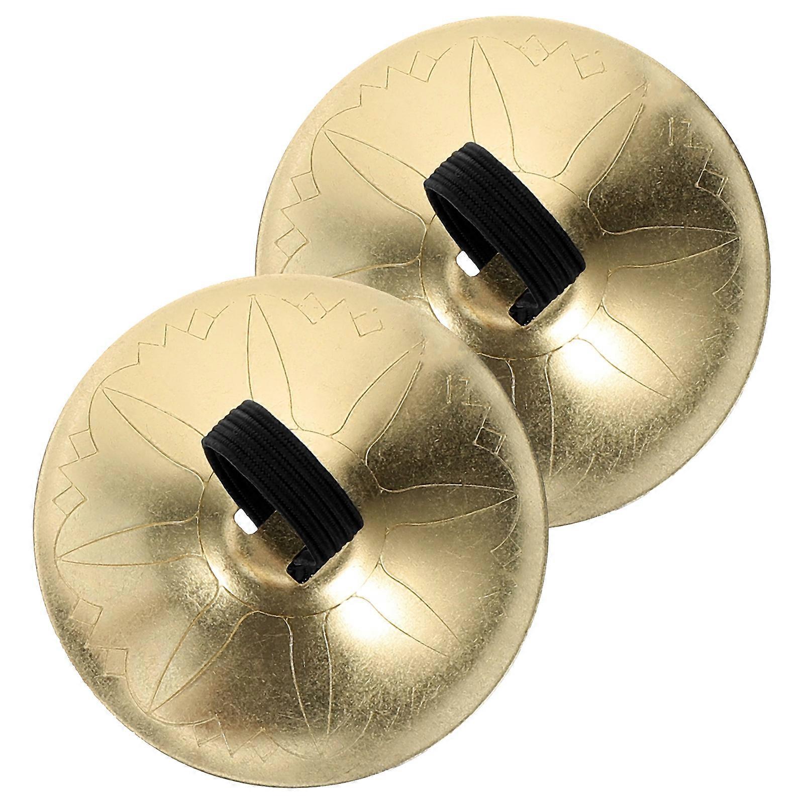 Dancing Percussion Instruments Finger Cymbals Belly Dancing Musical Performance Portable Cymbals 1Pair