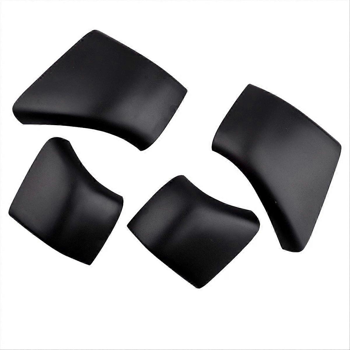 4Pcs Car Black Roof Rack Cover Cap Rail End Shell Replacement