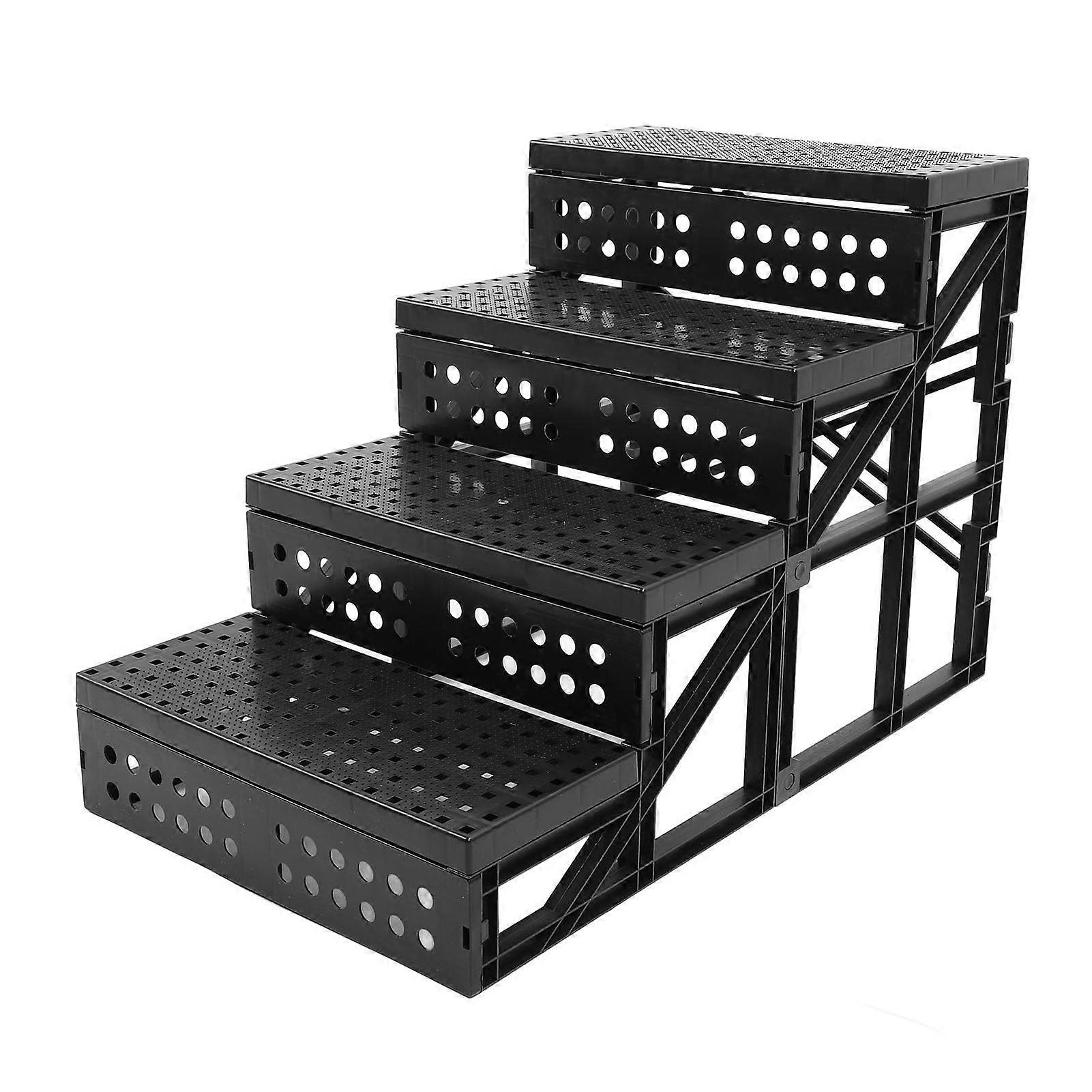 Adjustable Foldable Dog Stairs with SlipResistant Surface for  Bed and Couch, Small Pets