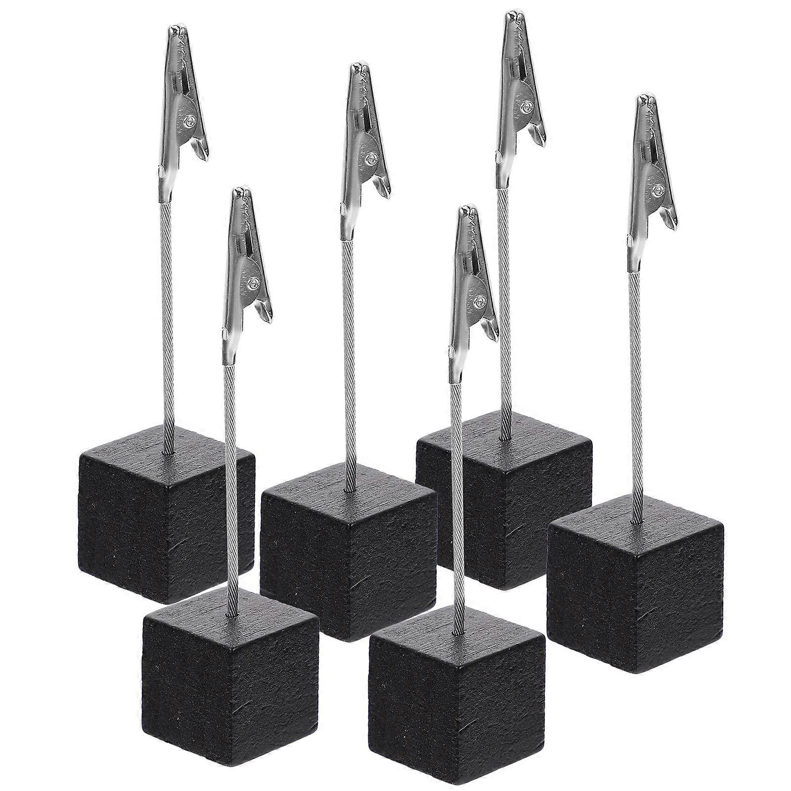 Office Supplies Small Note Clamps for Storage 6Pcs Retro Memo Clips