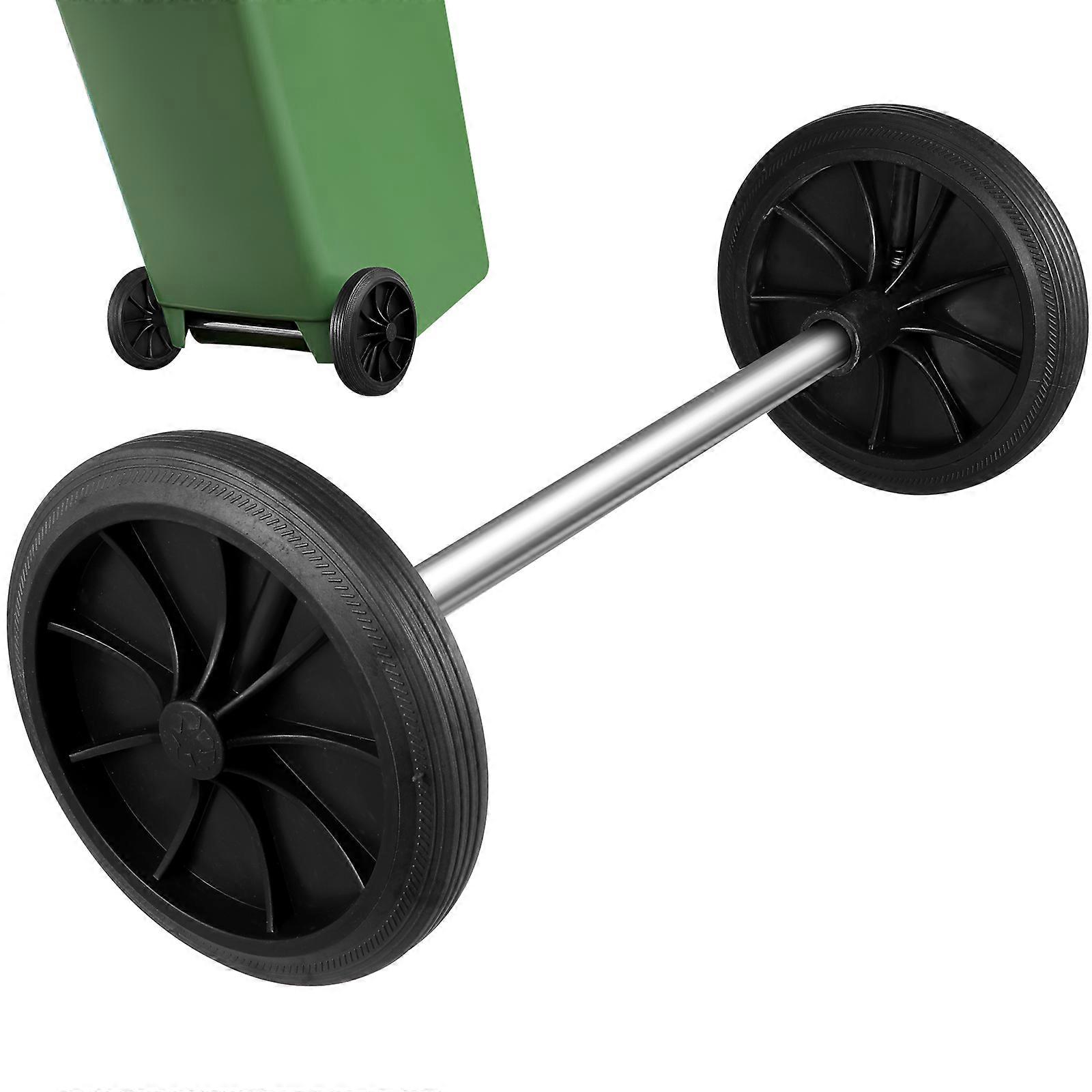 Trash Can Pulley Durable Rubber Wheels for Quiet Use 3Sets Included