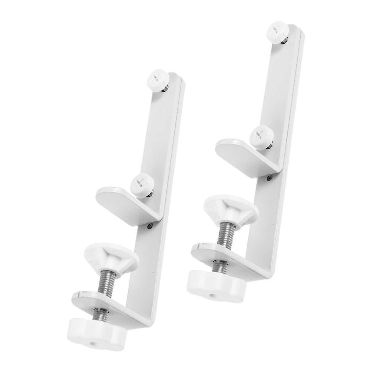 Pegboard Desk Mount Brackets 2pcs Adjustable Stand for Workbench and Countertop Displays