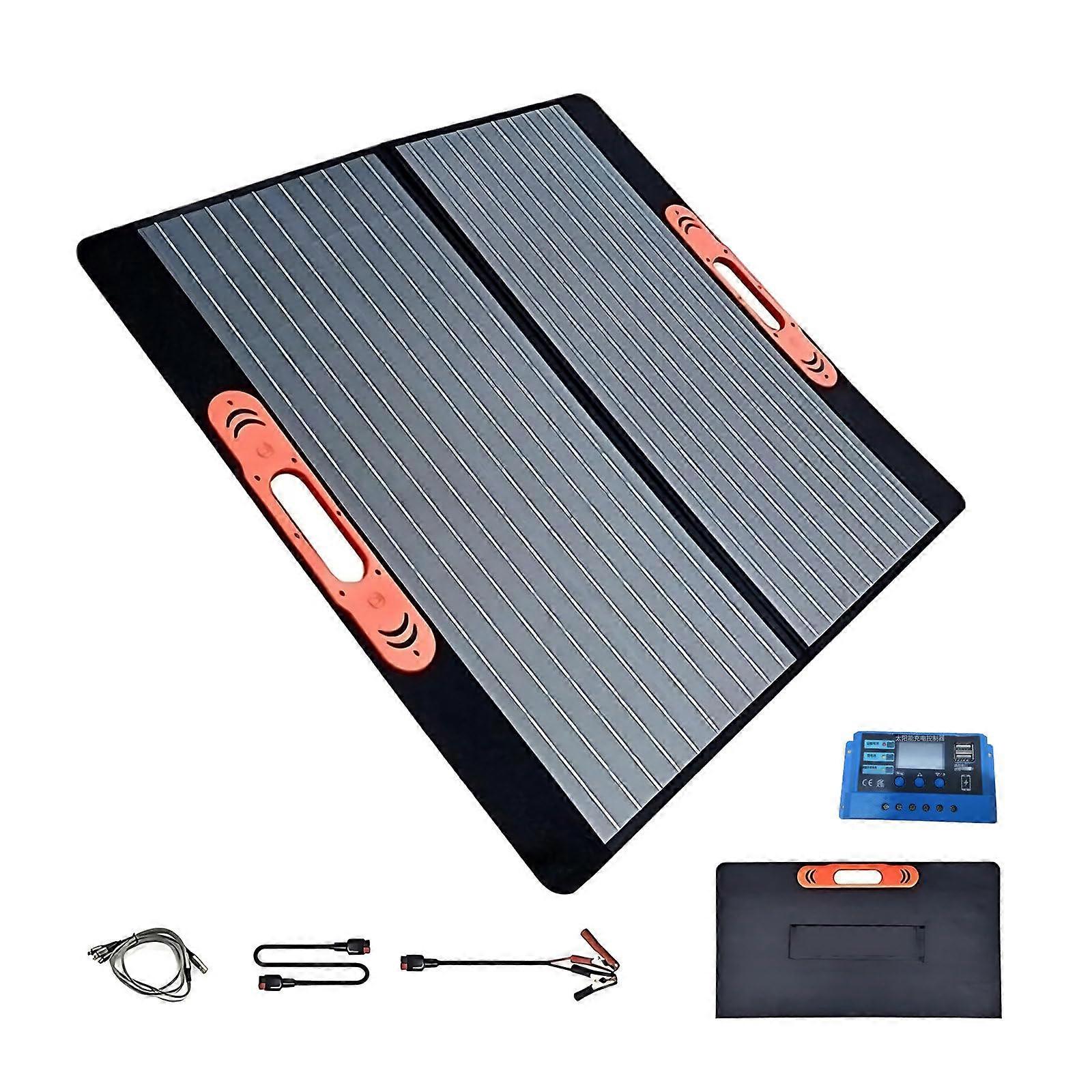 200W Foldable Portable Solar Panel with Fast Charging and Dustproof Design for Camping