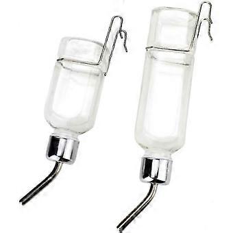 2er-Pack tropffreie Wasserflaschen für Kleintiere, Hänge-Wasserspender für Kaninchen, Meerschweinchen, Igel, Eichhörnchen, Ratten, Chinchillas, Hamster usw.