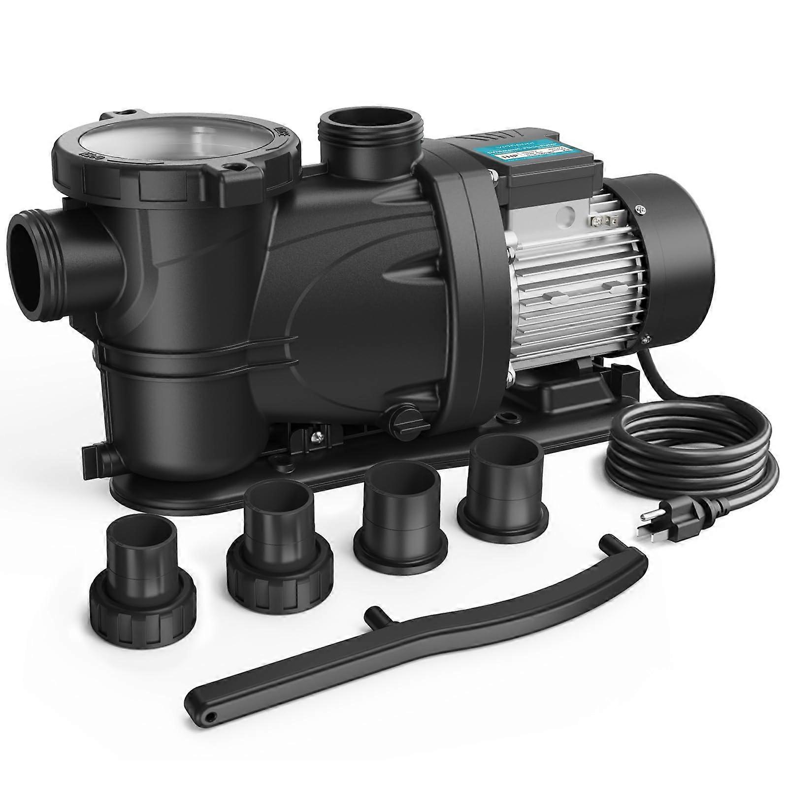1 HP 115V Single Speed Pool Pump  Flow Performance for Above Ground Pools