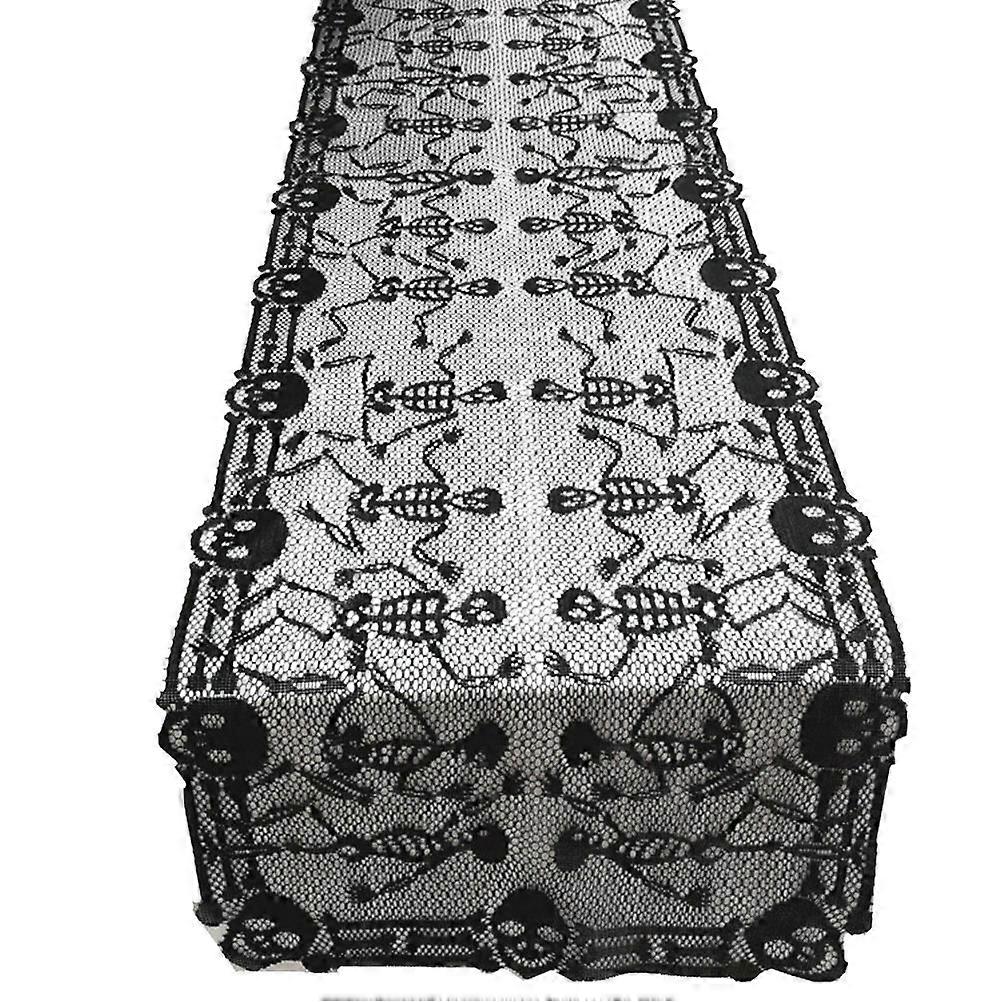 Halloween Table Runner Rectangular Tablecloth for 1 Piece Black