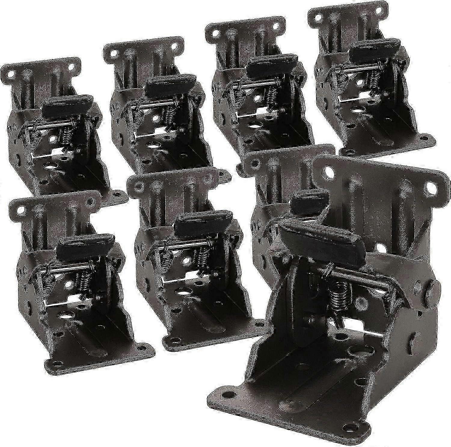 8 Pack Foldable Table Leg Locking Brackets for Workbench Bed Extension Support