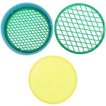 4Pcs Handheld Sand Sifter Plastic Sand Sifter Colorful Sand Sieves Toys