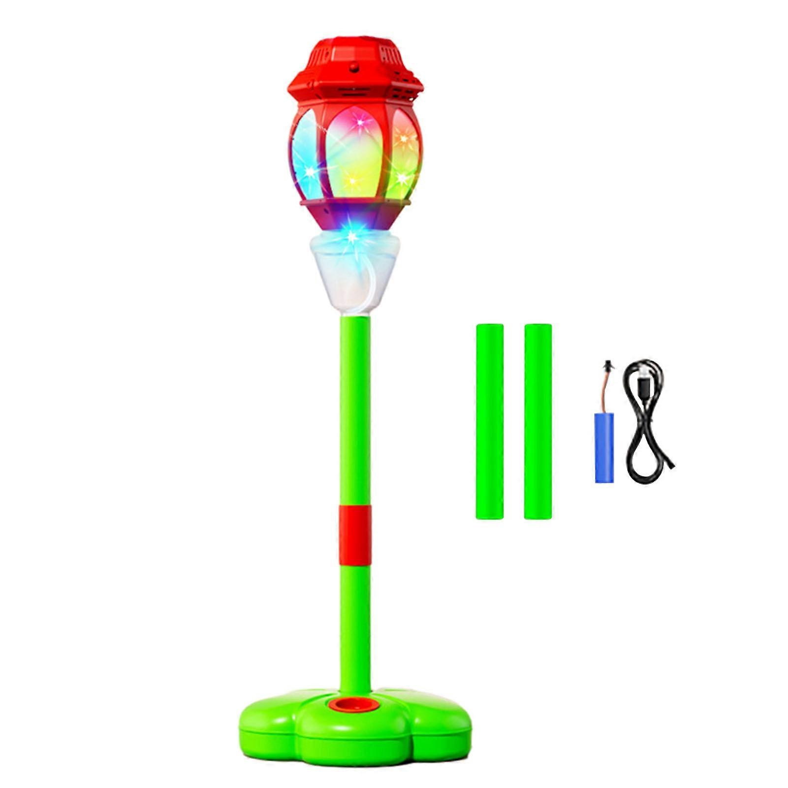Adjustable Height Automatic Bubble Machine With Lights Music For Parties