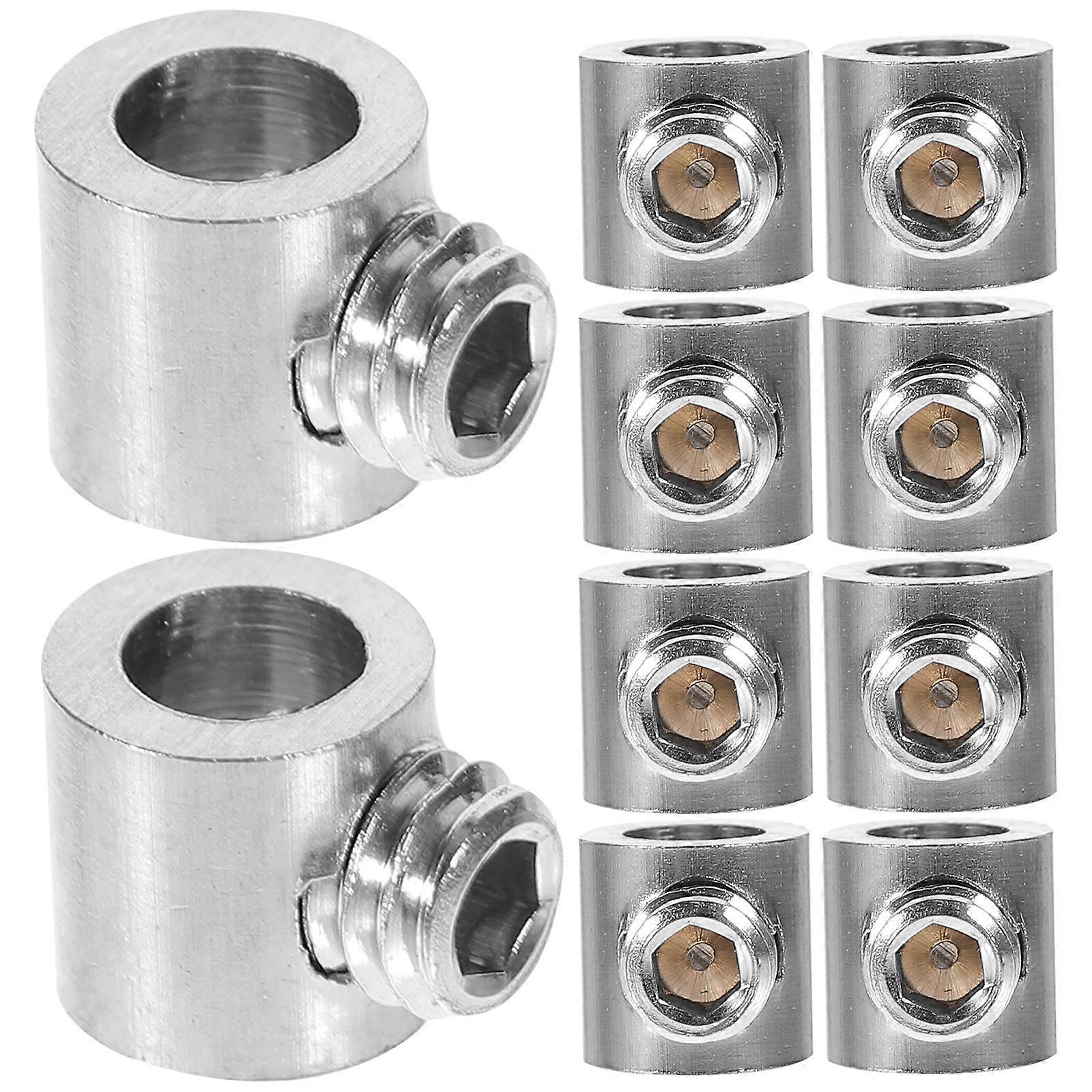 Cable Wire Rope Clamp Provides Safe Fixing 10Pcs Silver