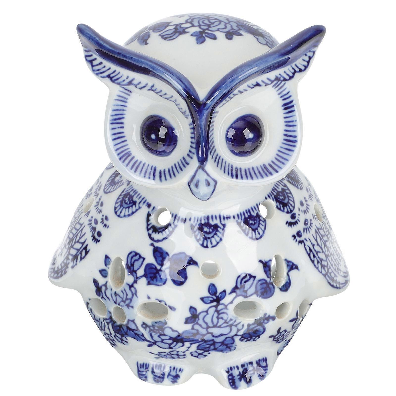 Owl Shape Candlestick Ceramic Candle Holder for Decoration