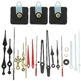1 kit de mécanisme d'horlogerie à piles, à axe long, pour la réparation d'horloges.
