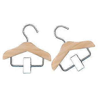 Perchas para mascotas, perchas para ropa de perro, 4 mini percheros de madera.