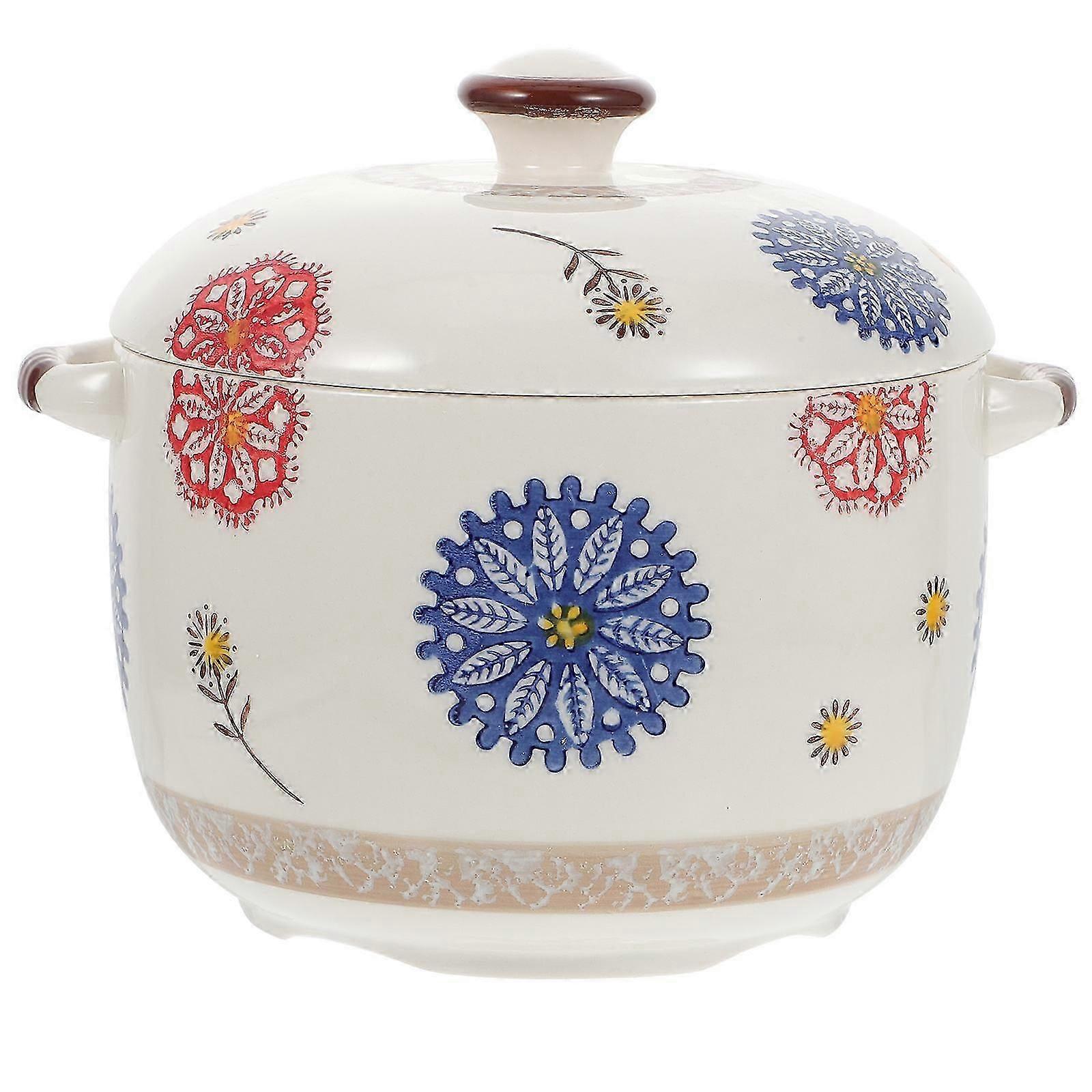 Sealed Ceramic Soup Bowl, Round Shape, 1 Set