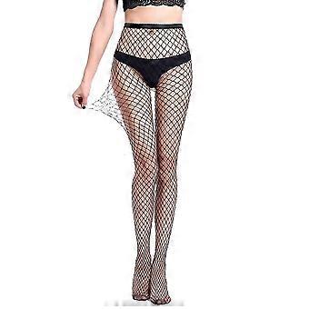 Calze a rete sexy da donna, collant traforati in rete, calze elastiche aderenti - nbh