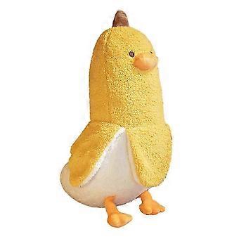 Miękka bawełniana bawełniana pluszowa kaczka bananowa 50 cm kreatywna żółta lalka kaczka dla dzieci