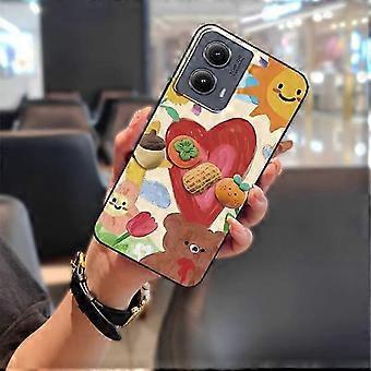 MOTO Edge 5G 2024 Phone Case – Graffiti Shockproof, Waterproof, Dirt-Resistant Silicone Full Wrap Cover, Soft TPU, Cute & Durable