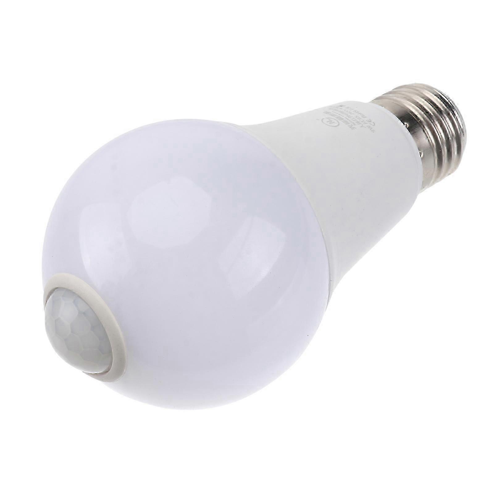 Infrared Sensor LED Bulb for Lighting Use 9W Motion Sensor Silver