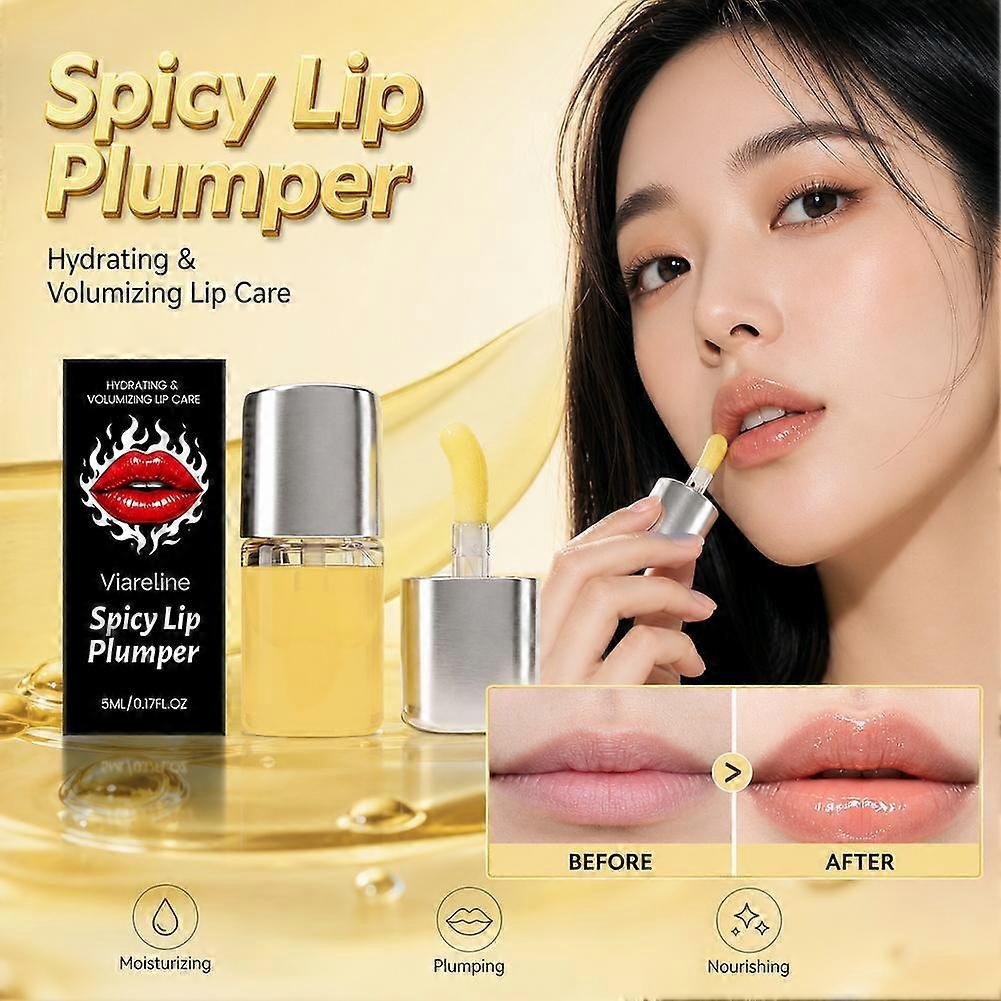 5ml Hydrating Plumping Lip Oil Moisturising Gloss Treatment