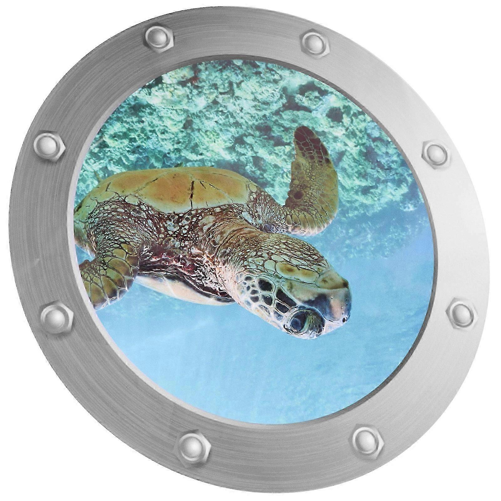 3D Turtle Wall Stickers - Waterproof Removable PVC Decals for Room Wall Decor