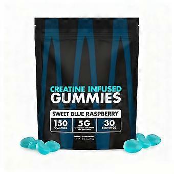 Creatine Infused Gummies, Water-Based Soft Gums, Q-Elastic Texture, for Muscle Recovery and Fitness Energy, 60 Count