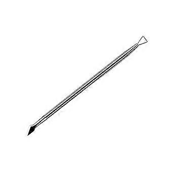 2pcs Stainless Steel Cuticle Pusher Double End Nail Cleaner Care Tool for Daily Use Ergonomic Design for Easy Operation Silver