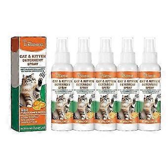 1-5x 100ml Cat Deterrent Spray Natural Scratching Cats Anti Scratch Spray No Stimulation Orange Fragrance Sofa Furniture Protectors