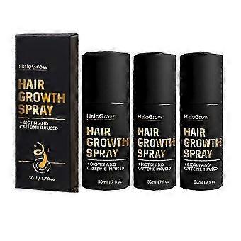 1-3 Stück 50 ml HaloGrow Haarwuchsspray, reduziert Haarausfall, Biotin, verdickt das Haar, sanftes Nachwachsen, für Frauen und Männer, 1 Jahr