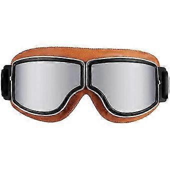 Occhiali da sci e snowboard Protezione UV Occhiali da neve antiappannamento per uomo donna gioventù marrone argento