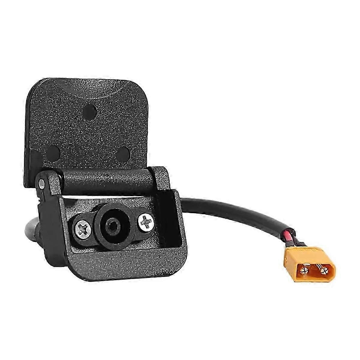 Charging Interface Component Compatible with Kukirin G2 Max Scooter, Direct Replacement ABS Black