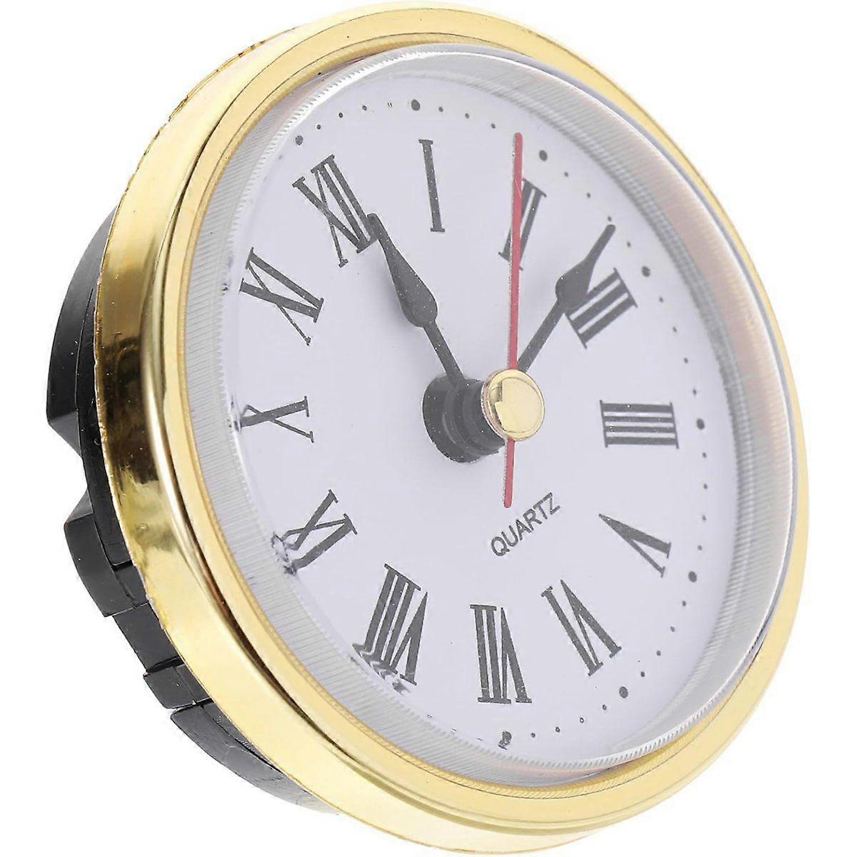 M2188-65mm Round Clock Insert with Quartz Movement Replacement Clock Face for Craft Projects