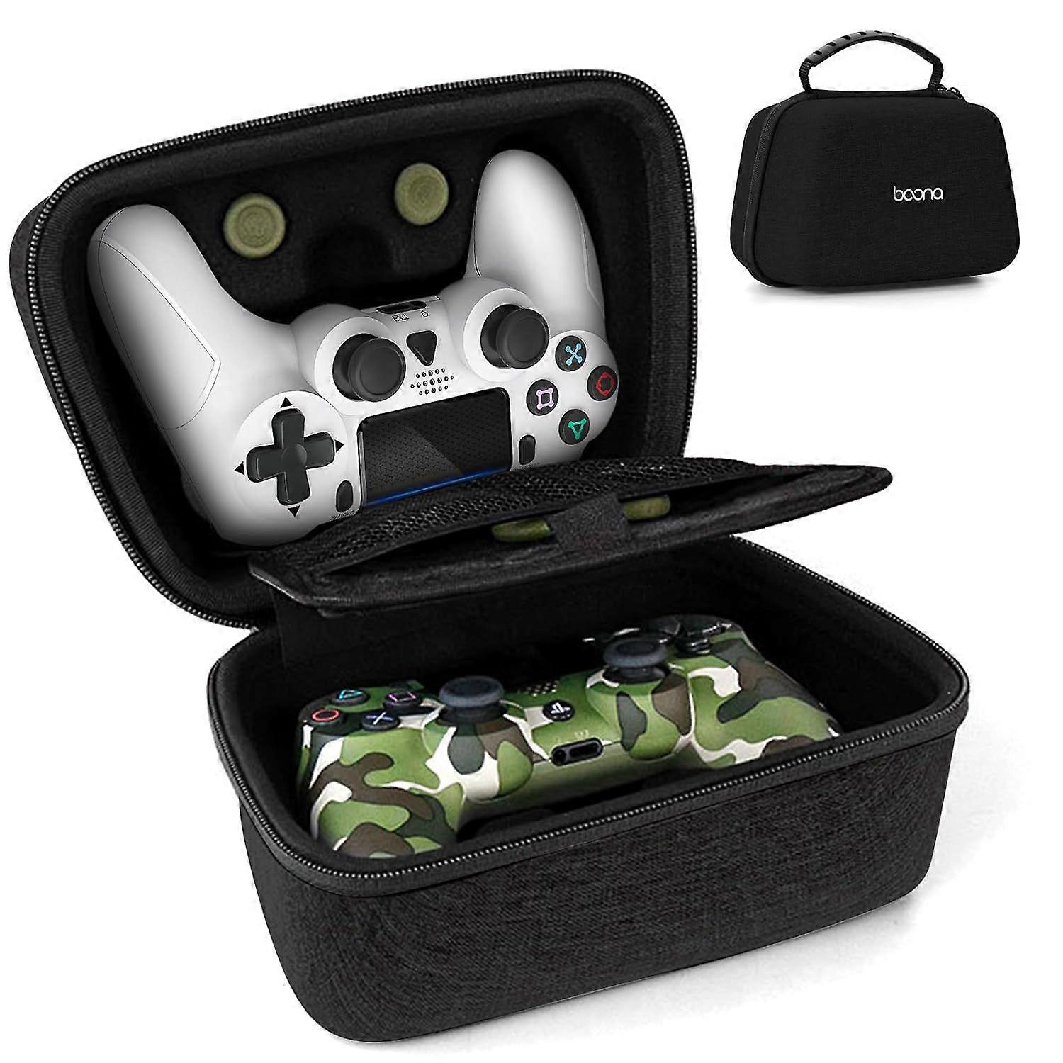 PS5 PS4 Switch Pro Controller Case, Game Controller Carrying Travel Case Compatible with PS-5, PS-4, X-Box, Switch 2 Controllers, Black