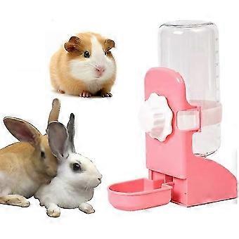 Rabbit Water Bottle, Guinea Pig Water Bottle,17oz Hanging Fountain Automatic Dispenser No Drip Water [MI]
