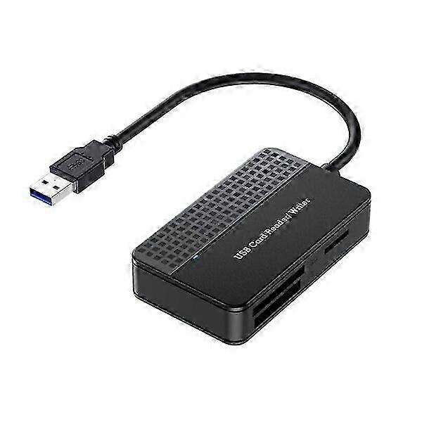 Type-C card reader, supports SD/TF/CF/MS, 20cm short cable portable, multi-in-one card reader