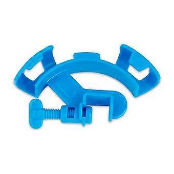 Aquarium Hose Holder Clip - Adjustable Water Pipe Mounting Clamp for 1.9 cm Tubes, Blue