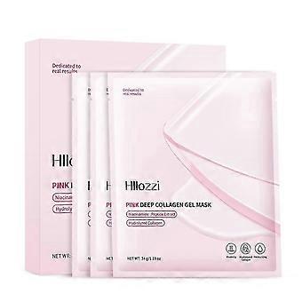 Pink Deep Collagen Jelly Face Mask,Overnight Face Mask With Nicotinamide And Peptide Extracts,Deep Hydrating Collagen Face Mask